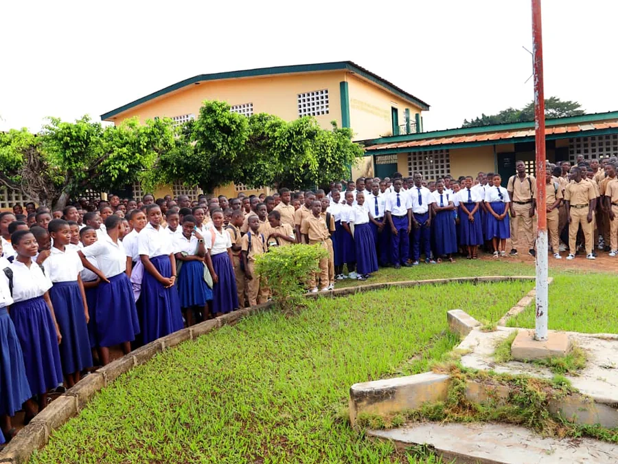 Élèves du Collège Marcel Ranchin de Tiébissou